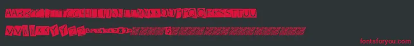 Frenchdance Font – Red Fonts on Black Background