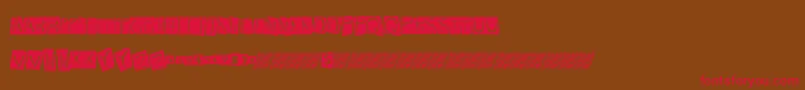 Frenchdance Font – Red Fonts on Brown Background
