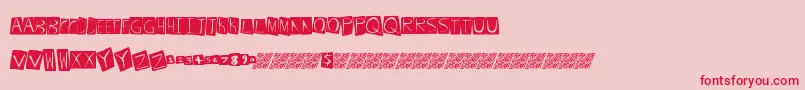 fuente Frenchdance – Fuentes Rojas Sobre Fondo Rosa