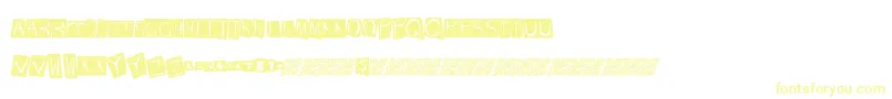 Frenchdance Font – Yellow Fonts on White Background