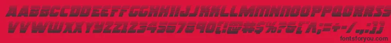 Rogueherogradital Font – Black Fonts on Red Background