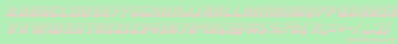 フォントRogueherogradital – 緑の背景にピンクのフォント