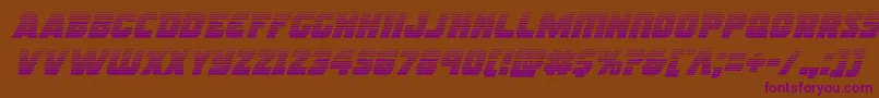 Rogueherogradital Font – Purple Fonts on Brown Background