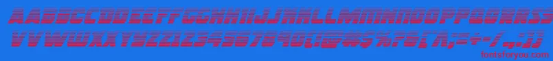 Rogueherogradital-fontti – punaiset fontit sinisellä taustalla