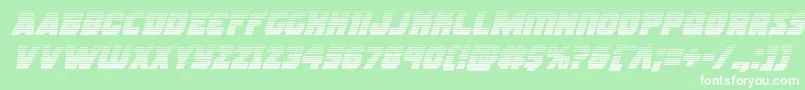 Rogueherogradital Font – White Fonts on Green Background