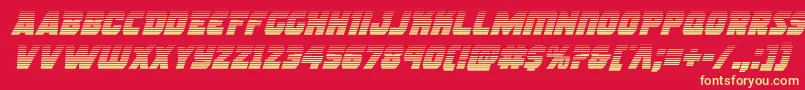 Rogueherogradital Font – Yellow Fonts on Red Background