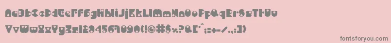 BdPipe Font – Gray Fonts on Pink Background