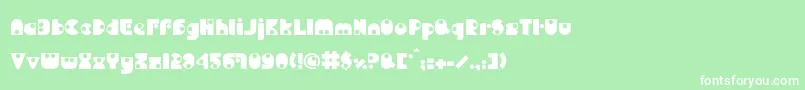 フォントBdPipe – 緑の背景に白い文字