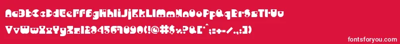 BdPipe Font – White Fonts on Red Background