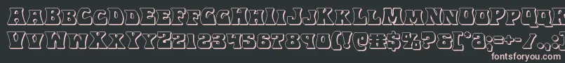 Hippocket3D Font – Pink Fonts on Black Background