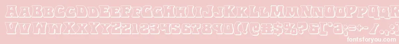 Hippocket3D Font – White Fonts on Pink Background