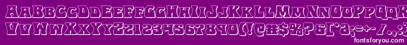 Hippocket3D Font – White Fonts on Purple Background