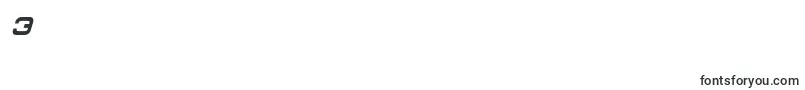 フォントGunrunnercondital – フォント数字3