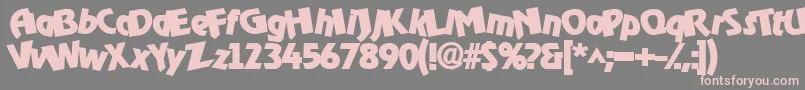 fuente Omgbldrk – Fuentes Rosadas Sobre Fondo Gris
