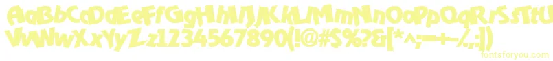 Шрифт Omgbldrk – жёлтые шрифты