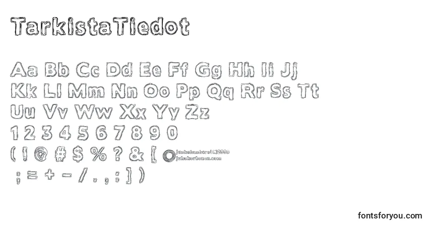 Police TarkistaTiedot - Alphabet, Chiffres, Caractères Spéciaux