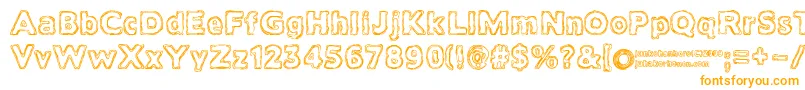 TarkistaTiedot Font – Orange Fonts on White Background