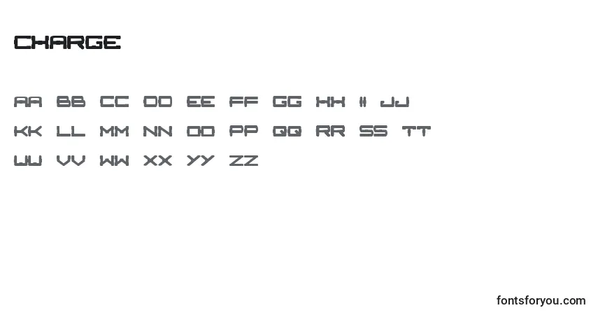 Fuente Charge - alfabeto, números, caracteres especiales