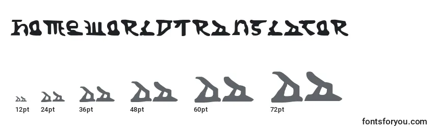 HomeworldTranslator Font Sizes