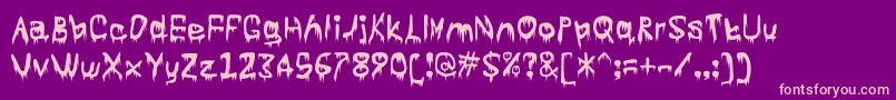 Subtle Font – Pink Fonts on Purple Background