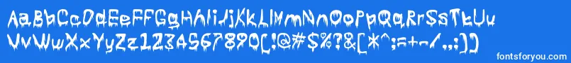 Subtle Font – White Fonts on Blue Background