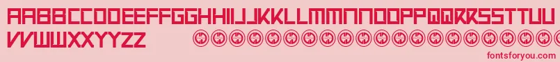 ApexflunkeeRegular Font – Red Fonts on Pink Background