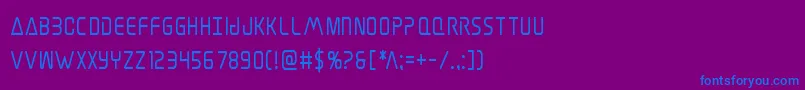 Elitedangerboldcond Font – Blue Fonts on Purple Background