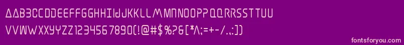 Elitedangerboldcond Font – Pink Fonts on Purple Background
