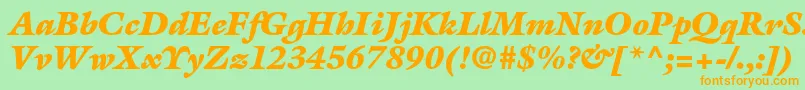 More about GalliardstdUltraitalic Font GalliardstdUltraitalic Font – Orange Fonts on Green Background