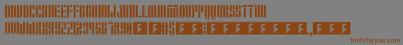 Operation Font – Brown Fonts on Gray Background