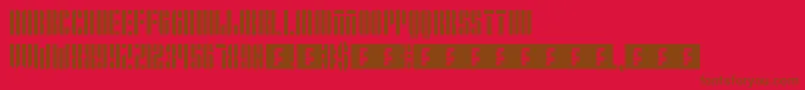 Operation Font – Brown Fonts on Red Background