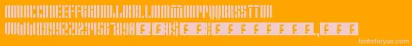 Operation Font – Pink Fonts on Orange Background