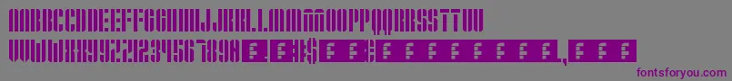 Operation Font – Purple Fonts on Gray Background