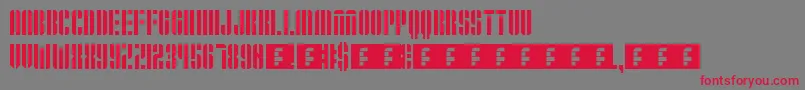 Operation Font – Red Fonts on Gray Background