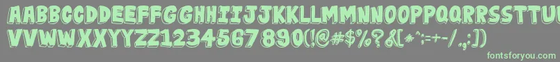 More about JabjaiHeavy Font JabjaiHeavy Font – Green Fonts on Gray Background