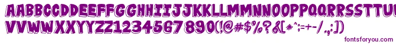 JabjaiHeavy-Schriftart – Violette Schriften