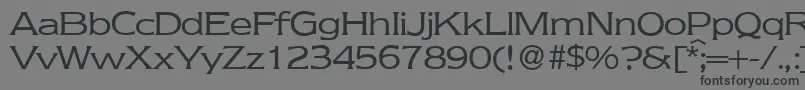 NebraskaRegular Font – Black Fonts on Gray Background