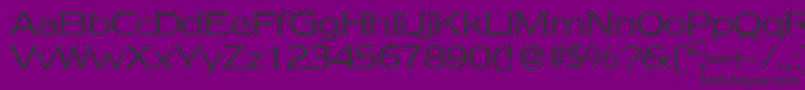 フォントNebraskaRegular – 紫の背景に黒い文字