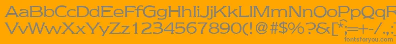 NebraskaRegular Font – Gray Fonts on Orange Background