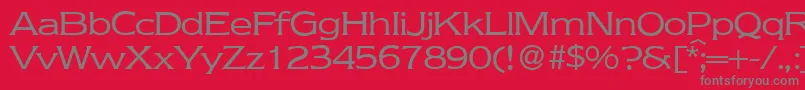 NebraskaRegular Font – Gray Fonts on Red Background