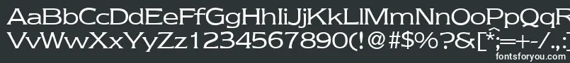 Шрифт NebraskaRegular – белые шрифты на чёрном фоне