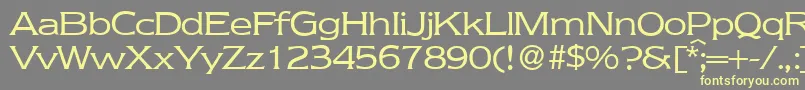 NebraskaRegular Font – Yellow Fonts on Gray Background