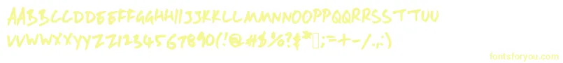 Więcej informacji o czcionce Andyfont Czcionka Andyfont – żółte czcionki