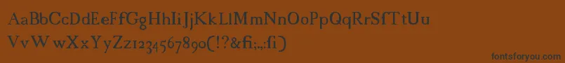 18thcentury Font – Black Fonts on Brown Background