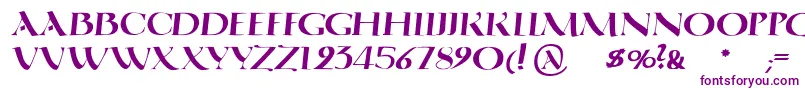 QuadrataromaMediumoblique Font – Purple Fonts on White Background