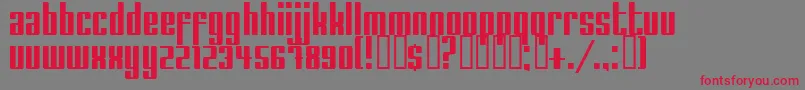 TheSauce Font – Red Fonts on Gray Background