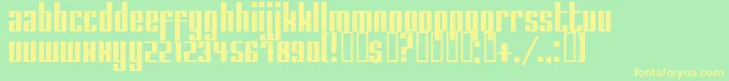TheSauce Font – Yellow Fonts on Green Background