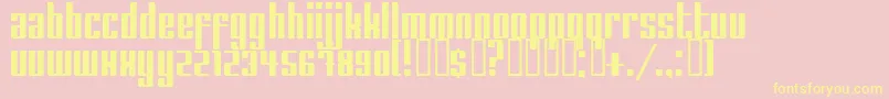 TheSauce Font – Yellow Fonts on Pink Background