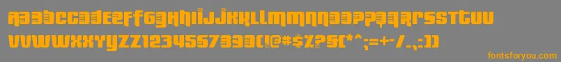 FreshBionikSe Font – Orange Fonts on Gray Background