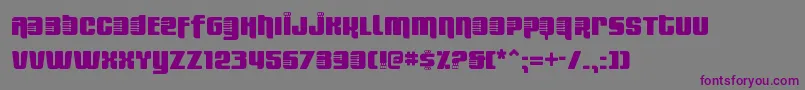 Шрифт FreshBionikSe – фиолетовые шрифты на сером фоне